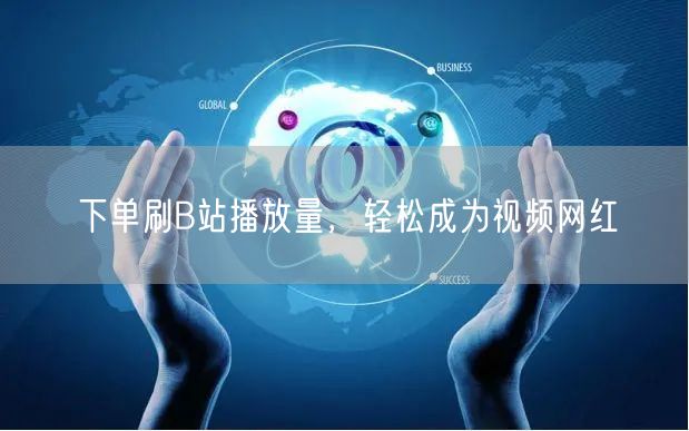 下单刷B站播放量，轻松成为视频网红