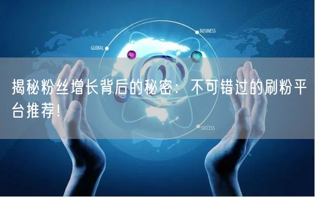 揭秘粉丝增长背后的秘密：不可错过的刷粉平台推荐！
