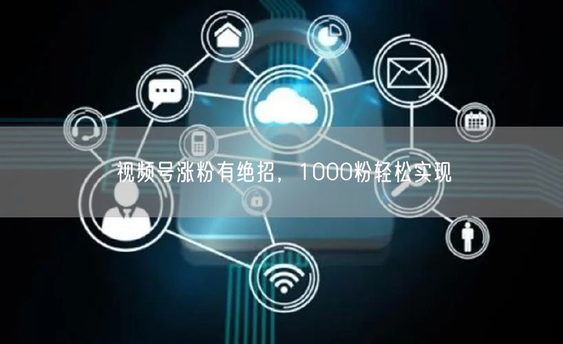 视频号涨粉有绝招，1000粉轻松实现
